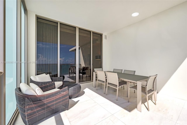 9703 Collins Ave Unit Ph-12, Bal Harbour, FL 33154 - view of patio featuring outdoor dining space