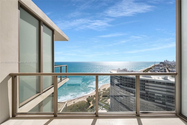 9703 Collins Ave Unit Ph-12, Bal Harbour, FL 33154 - balcony featuring a water view