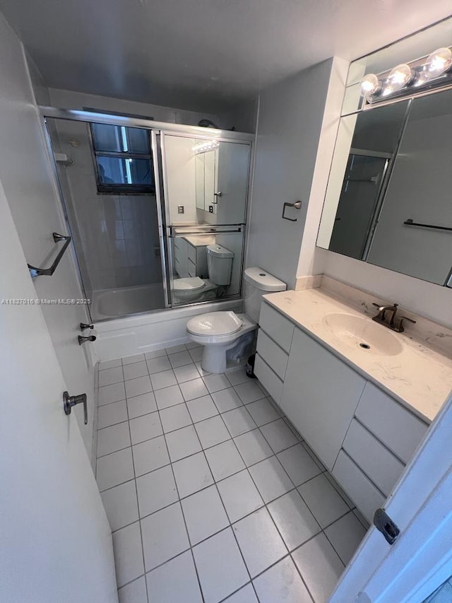 2101 S Ocean Dr Unit 2603, Hollywood, FL 33019 - full bath featuring tile patterned flooring, vanity, and enclosed tub / shower combo