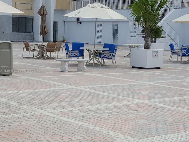 2101 S Ocean Dr Unit 2603, Hollywood, FL 33019 - view of patio / terrace with outdoor dining area