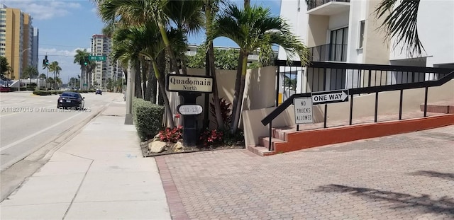 2101 S Ocean Dr Unit 2603, Hollywood, FL 33019 - view of asphalt street featuring sidewalks, curbs, and traffic lights