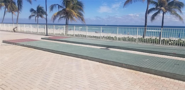 2101 S Ocean Dr Unit 2603, Hollywood, FL 33019 - view of swimming pool with view of water and beach and shuffleboard