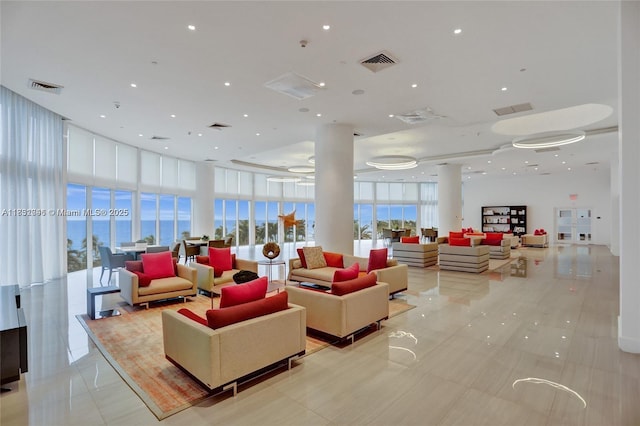 19111 Collins Ave Unit 801, Sunny Isles Beach, FL 33160 - community lobby with expansive windows