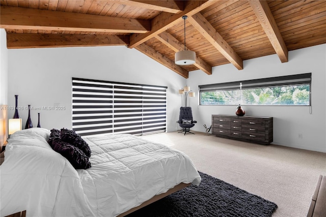 3520 Rockerman Rd, Miami, FL 33133 - bedroom featuring wood ceiling and carpet