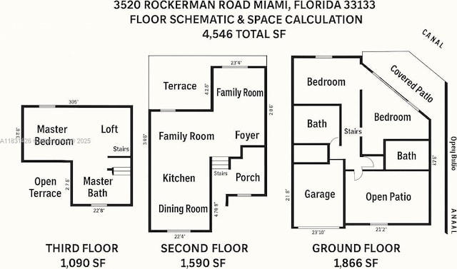3520 Rockerman Rd, Miami, FL 33133 - view of room layout
