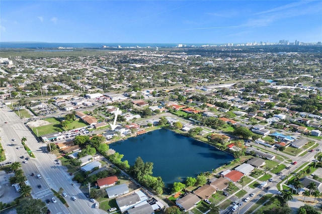 212 SW 11th Ave, Dania Beach, FL 33004 - aerial overview of property's location featuring a nearby body of water