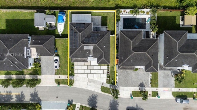 18350 SW 139th Path, Miami, FL 33177 - aerial view of property and surrounding area with property boundaries highlighted
