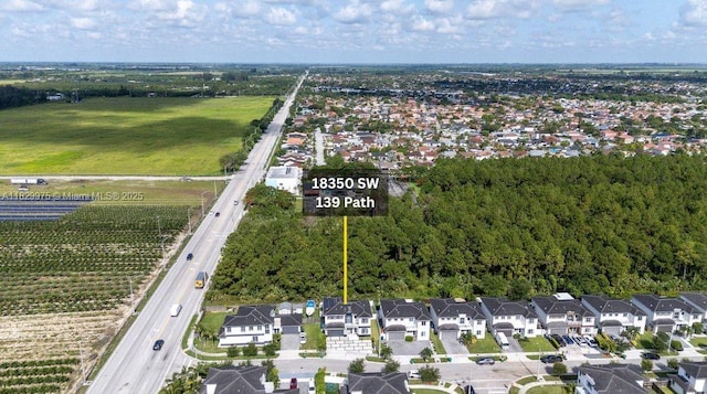 18350 SW 139th Path, Miami, FL 33177 - aerial view of property and surrounding area with nearby suburban area