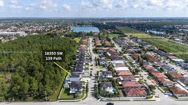 18350 SW 139th Path, Miami, FL 33177 - aerial view of property's location with a large body of water and nearby suburban area