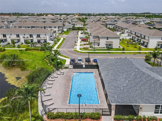 814 SE 19th St Unit 814, Homestead, FL 33034 - aerial view of residential area with a pool