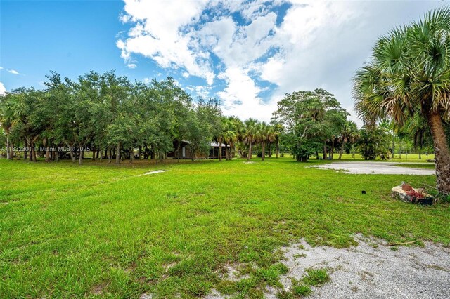 576 Marshall Rd, West Palm Beach, FL 33413 - view of yard featuring view of wooded area