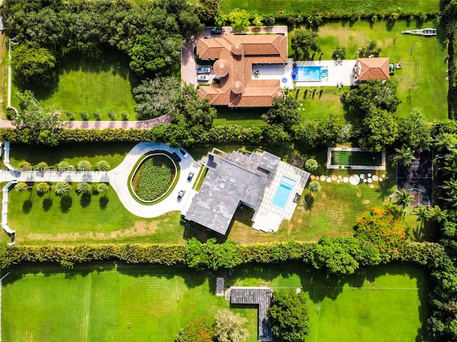 13441 Mustang Trl, Southwest Ranches, FL 33330 - drone / aerial view of a pool