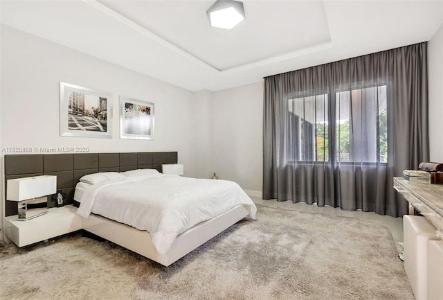 13441 Mustang Trl, Southwest Ranches, FL 33330 - carpeted bedroom featuring a raised ceiling