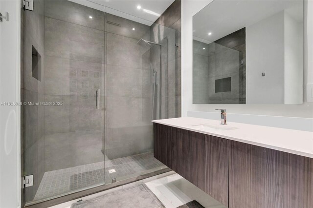 13441 Mustang Trl, Southwest Ranches, FL 33330 - full bath with a stall shower and vanity