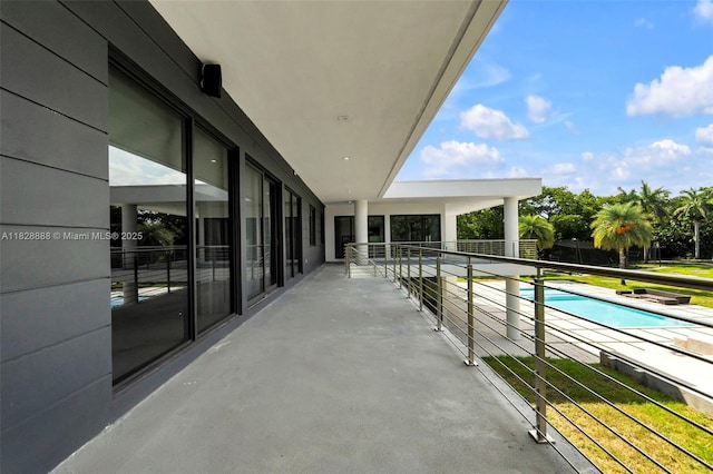 13441 Mustang Trl, Southwest Ranches, FL 33330 - balcony with view of pool area