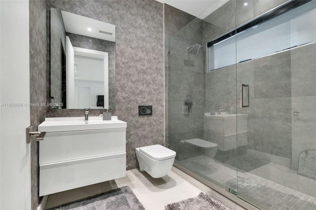 13441 Mustang Trl, Southwest Ranches, FL 33330 - bathroom with a shower stall and vanity