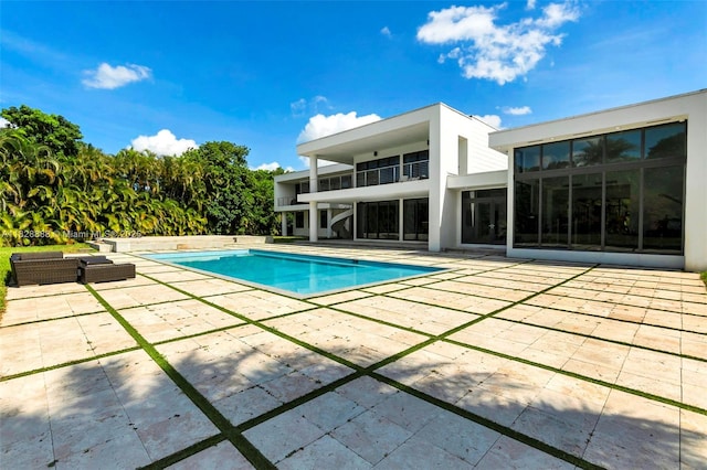 13441 Mustang Trl, Southwest Ranches, FL 33330 - outdoor pool featuring a patio area