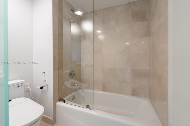18911 Collins Ave Unit 2002, Sunny Isles Beach, FL 33160 - bathroom featuring toilet and washtub / shower combination