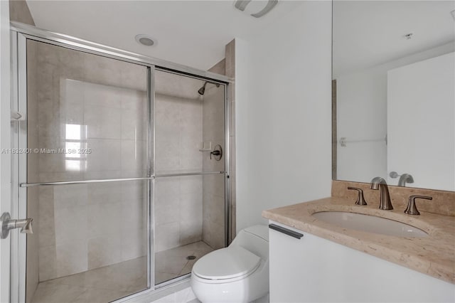 14951 Royal Oaks Ln Unit 806, North Miami, FL 33181 - full bathroom featuring vanity and a shower stall