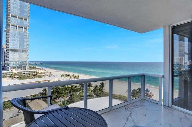18201 Collins Ave Unit 1202, Sunny Isles Beach, FL 33160 - balcony with view of water and beach