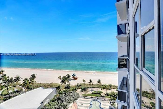 18201 Collins Ave Unit 1202, Sunny Isles Beach, FL 33160 - water view featuring nearby beach