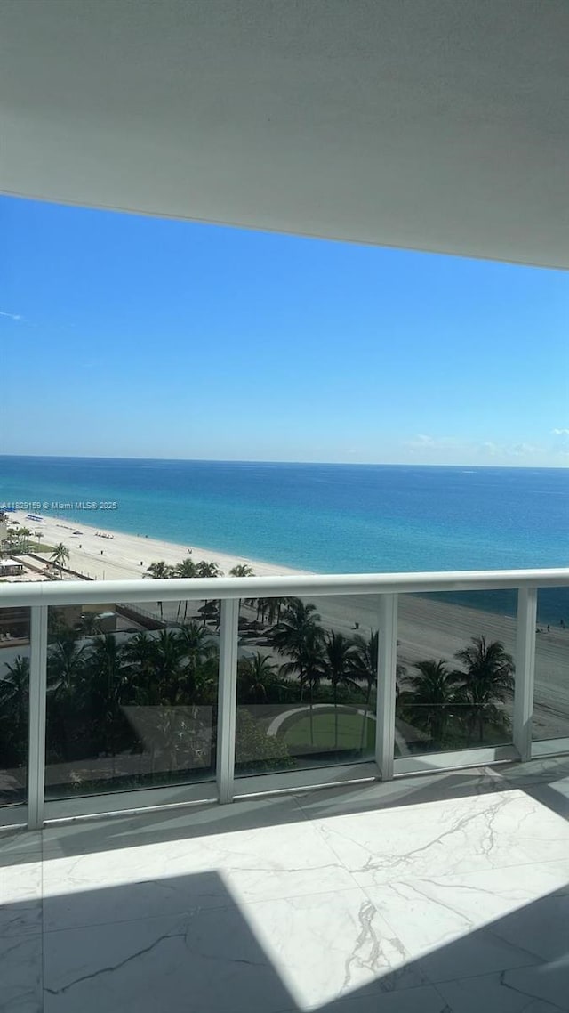 18201 Collins Ave Unit 1202, Sunny Isles Beach, FL 33160 - water view featuring nearby beach