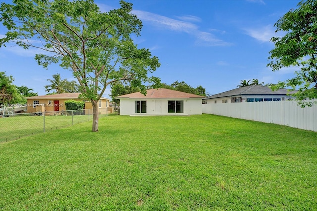 12254 SW 217th St, Miami, FL 33170 - back of property with a fenced backyard and stucco siding