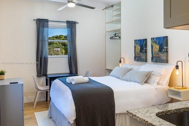 505 SE 20th St, Fort Lauderdale, FL 33316 - bedroom featuring light wood-style floors and baseboards
