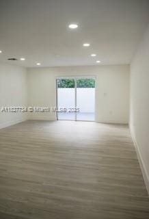 964 N 18th Ct, Hollywood, FL 33020 - unfurnished room with recessed lighting and wood finished floors