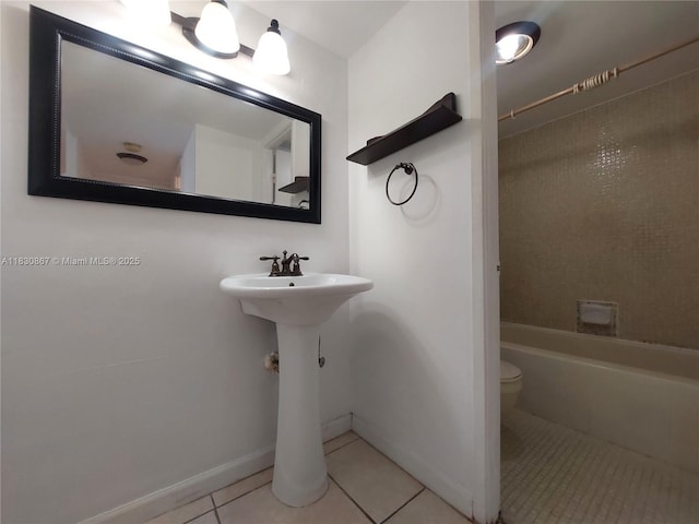 1351 NE Miami Gardens Dr Unit 513E, Miami, FL 33179 - full bathroom with tile patterned flooring and shower / bathtub combination