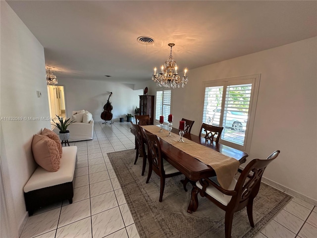 8821 SW 87th St, Miami, FL 33173 - dining area featuring a chandelier
