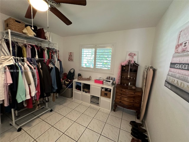 8821 SW 87th St, Miami, FL 33173 - walk in closet with ceiling fan