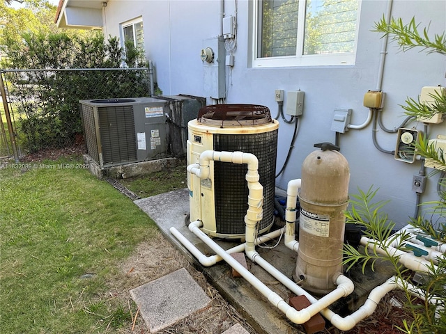 8821 SW 87th St, Miami, FL 33173 - exterior view of a central air condition unit and stucco siding