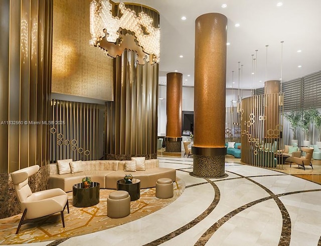 18001 Collins Ave Unit 1107, Sunny Isles Beach, FL 33160 - lobby featuring recessed lighting