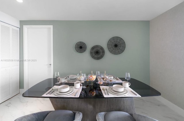 2000 Metropica Way Unit 2102, Sunrise, FL 33323 - dining area with marble finish flooring and recessed lighting