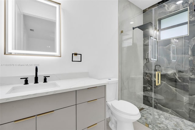 1018 Calvin Ave, Lehigh Acres, FL 33972 - bathroom with vanity and a marble finish shower