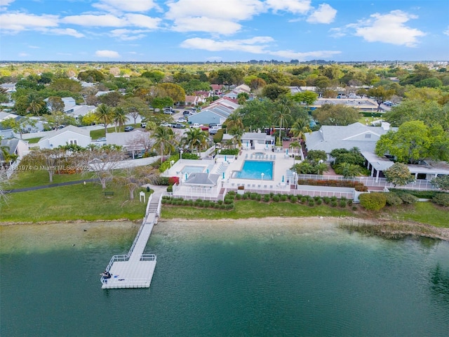 14409 SW 141st Pl, Miami, FL 33186 - aerial perspective of suburban area with a large body of water