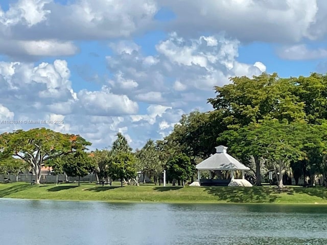 14409 SW 141st Pl, Miami, FL 33186 - water view with a gazebo