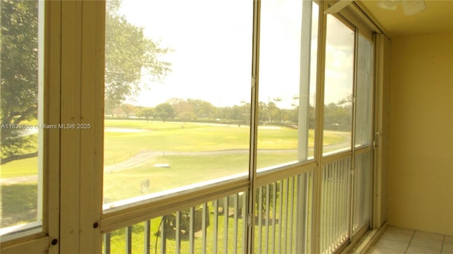 13550 SW 6th Ct Unit 208A, Pembroke Pines, FL 33027 - unfurnished sunroom with golf course view