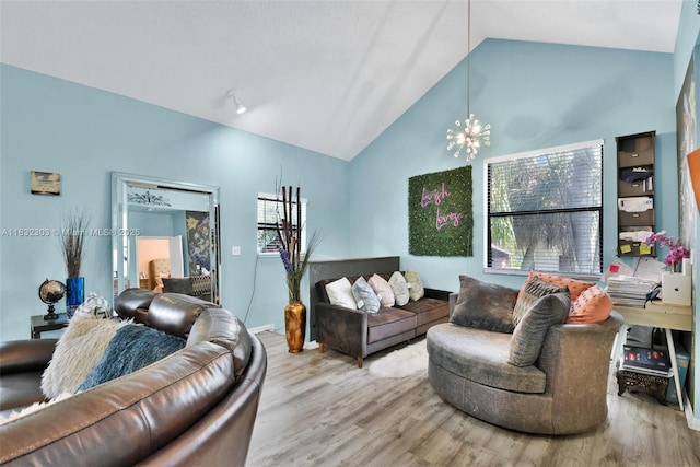 1419 Avon Ln Unit 216, North Lauderdale, FL 33068 - living room featuring wood finished floors and high vaulted ceiling