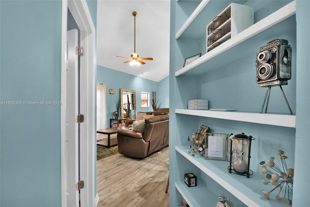 1419 Avon Ln Unit 216, North Lauderdale, FL 33068 - hall with wood finished floors and high vaulted ceiling