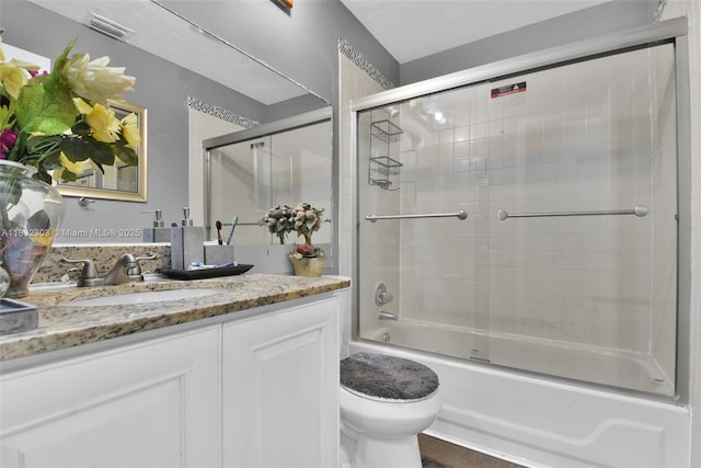 1419 Avon Ln Unit 216, North Lauderdale, FL 33068 - full bathroom with vanity and combined bath / shower with glass door