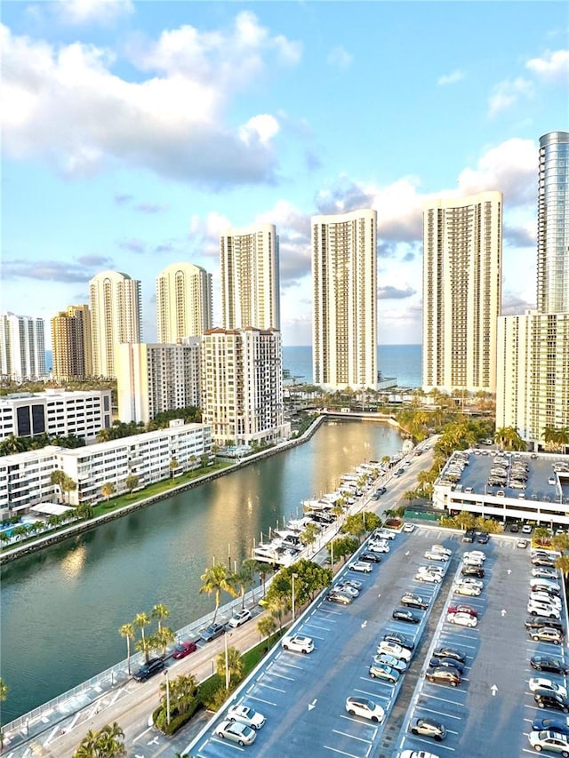 300 Bayview Dr Unit 1801, Sunny Isles Beach, FL 33160 - bird's eye view of skyline and a large body of water