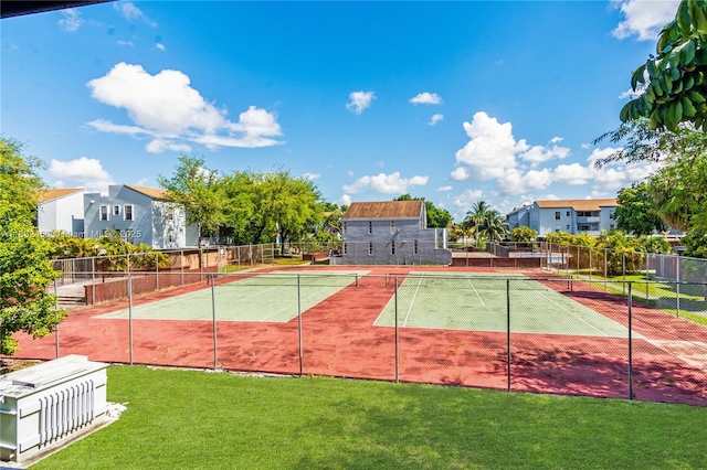 1755 W 60th St Unit D206, Hialeah, FL 33012 - view of tennis court featuring a residential view