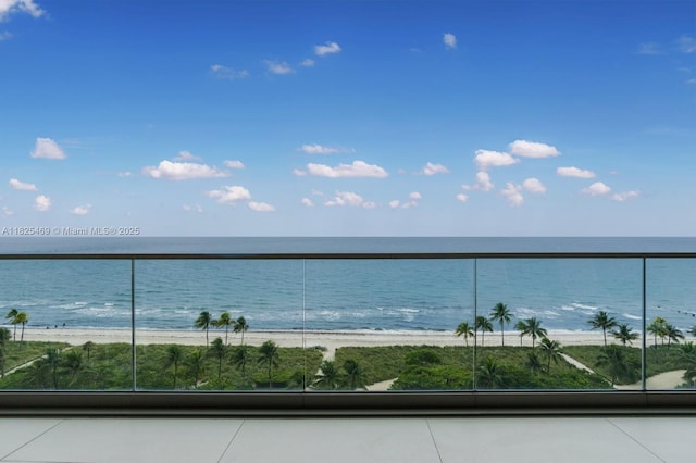 10203 Collins Ave Unit 1003, Bal Harbour, FL 33154 - water view featuring nearby beach