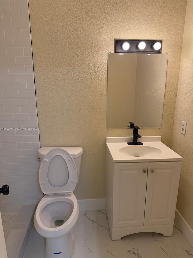 2341 W 66th Pl Unit 103, Hialeah, FL 33016 - bathroom featuring vanity and marble finish flooring