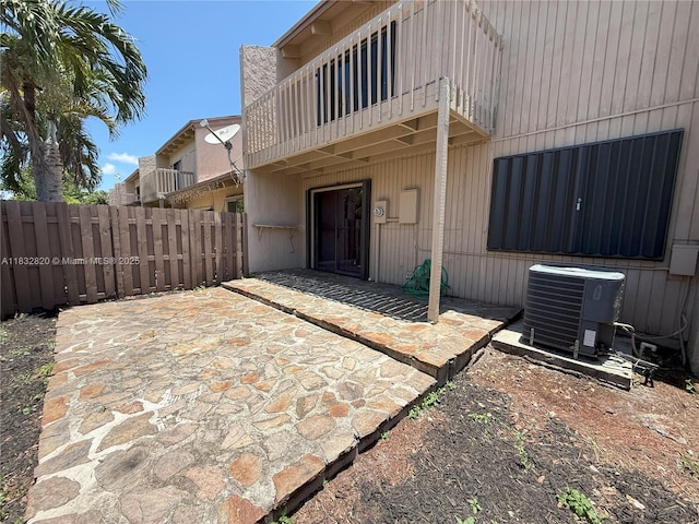 1965 SW 81st Way, Davie, FL 33324 - property entrance with a patio area and a balcony