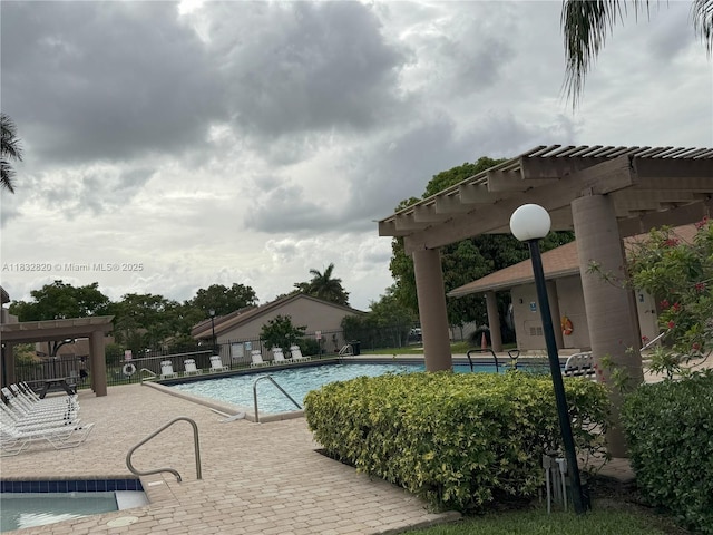 1965 SW 81st Way, Davie, FL 33324 - community pool featuring a pergola and a patio