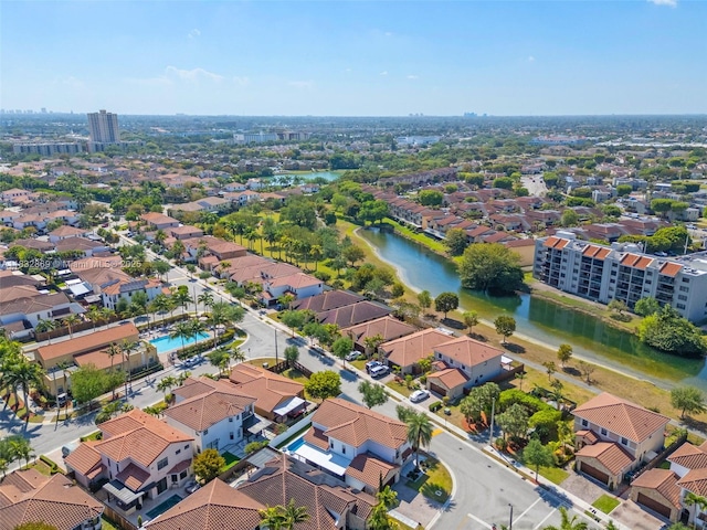 1005 NW 100th Ave, Miami, FL 33172 - aerial perspective of suburban area with a nearby body of water