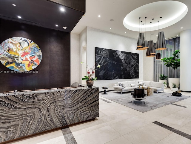 45 SW 9th St Unit 1705, Miami, FL 33130 - welcome area featuring recessed lighting